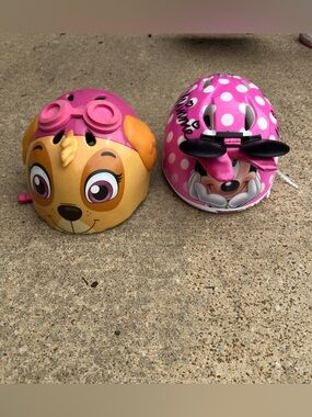 Girls toddler helmet bundle
